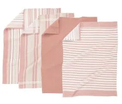 Tiseco Home Studio Keukenhanddoek Essentials 50x70 Cm Pink - 4 Stuks