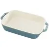 Staub Ovenschaal Rechthoekig 27x20 Cm Ancient Turquoise - 2.4 L - Keramiek