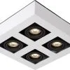 Lucide Xirax Plafondspot Wit 4x 5 W GU10 Dim-to-Warm -meubels winkel product 1006001