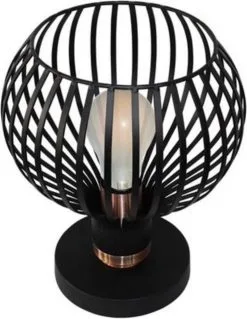 Φαντασία Fantasia Raga Tafellamp Zwart/Koper 1x E27 Socket