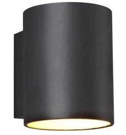 Φαντασία Fantasia Nidum Wandlicht Rond Mat Zwart/Goud G9