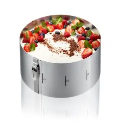 Gefu Taartring Tondo Clip Verstelbaar Diameter 16-30 Cm - Hoogte 10 Cm -meubels winkel product 1010185