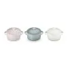 Le Creuset Mini Braad-/Stoofpan Bloem 10 Cm - Set Van 3 - 250 Ml - Aardewerk -meubels winkel product 1013115