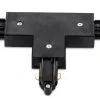 Φαντασία Fantasia Track Verlichting Mono Fase T-connector Zwart Binnen Aarding