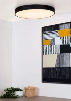 Lucide Unar Plafondlicht Zwart Diameter 50 Cm -meubels winkel product 1013858