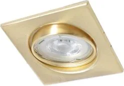 Rio International Trio Jura Inbouwspot Vierkant Messing 8x8 Cm GU10 -meubels winkel product 1017711