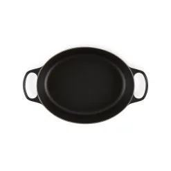 Le Creuset Braad-/Stoofpan Ovaal 4.7 L Mat Zwart - 29 Cm - Gietijzer -meubels winkel product 1018509