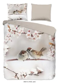 Good Morning Dekbedovertrekset Katoen Nice Sand - 140x220 Cm