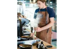 Cosy & Trendy Cosy&Trendy Keukenschort Bruin Leder 80x54 Cm - BBQ Schort -meubels winkel product 1022685