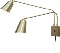 It's About RoMi Bremen Wandlamp Goud 2 Armen