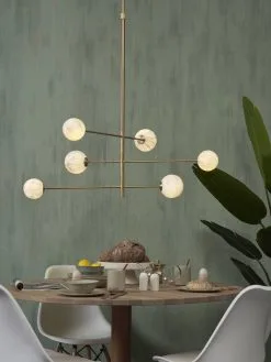 It's About RoMi Carrara Hanglamp Goud 3 Armen -meubels winkel product 1023511