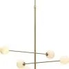 It's About RoMi Carrara Hanglamp Goud 3 Armen -meubels winkel product 1023512