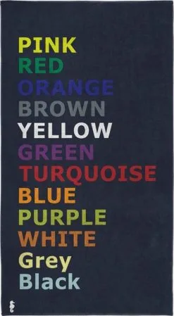 Seahorse Strandlaken Twist Katoen Blue 100x180 Cm