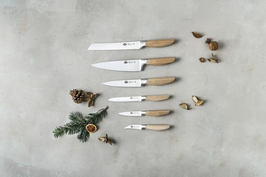 Ballarini Messenblok Tevere 7-delig Hout/RVS 9 Ballarini Messenblok Tevere 7-delig Hout/RVS - Afbeelding 7