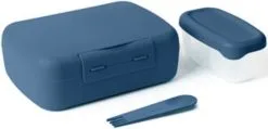 Amuse Lunchbox Brunch & Saladbox Navy 21x15x7 Cm