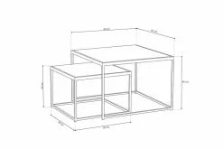 Salontafel Quinn - Set Per 2 Zwart -meubels winkel product 1031872