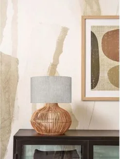 Good & Mojo Kalahari Tafellamp Licht Linnen -meubels winkel product 1032959