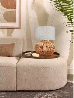 Good & Mojo Kalahari Tafellamp Licht Linnen -meubels winkel product 1032960