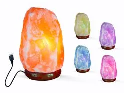 I-Total Zoutsteen Lamp Natural Pink 500-750 Gr Color Changing
