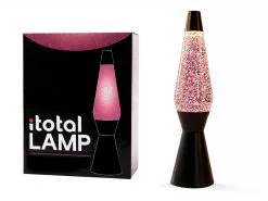 I-Total Lava Lamp Zwart 36 Cm Glitter Vloeistof