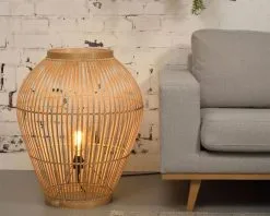 Good & Mojo Tuvalu Vloerlamp Bamboe Naturel -meubels winkel product 1034282