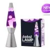 I-Total Lava Lamp Zilver 40 Cm Met Paars/Wit Vloeistof -meubels winkel product 1037076