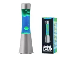 I-Total Lava Lamp Zilver Blauw-Groen - 30 Cm