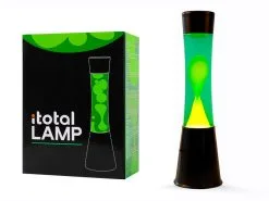 I-Total Lava Lamp Zwart 36 Cm Groen/Geel Vloeistof