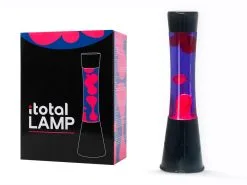 I-Total Lava Lamp Zwart 40 Cm Paars/Roze Vloeistof