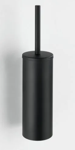 Wenko Orea Toiletborstelhouder RVS Mat Zwart - Vrijstaand - Hoog Model -meubels winkel product 1038027