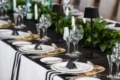 SecurIT® Securit Tafellamp Georgina Zwart Dimbaar Incl. Magnetische Laadkabel -meubels winkel product 1041479