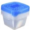 Curver Vershouddoos Take Away 1.1 L Set 5 Stuks - 18x16x15 Cm- Transparant/Blauw -meubels winkel product 111396