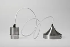 Niederau Pendelophanging E27 Satin Chroom - 120cm