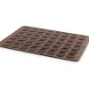 Lekue Bakmat Voor 24 Macarons Silicone 40x30x0.3cm - Bruin