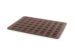 Lekue Bakmat Voor 24 Macarons Silicone 40x30x0.3cm - Bruin