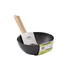 Point Virgule Point-Virgule Wok Asia 20cm Carbon/Bamboe - Antikleef