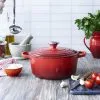 Le Creuset Braad En Stoofpan Rond - 18CMGietijzer - 1,80L - Kersenrood -meubels winkel product 158091