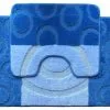 Badmat Brize Set Cirkel Blauw 50x80 Cm & 40x50 Cm -meubels winkel product 178206