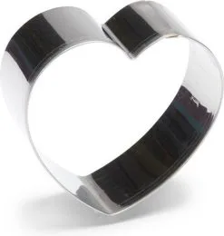 Patisse Uitduwvorm Hart Inox 6 Cm