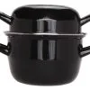 Cosy & Trendy Cosy&Trendy Mosselpot Horeca RVS Zwart 18 Cm|2.8 L Voor 1.2 Kg