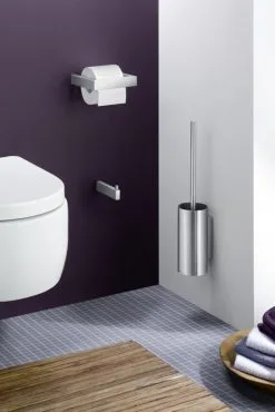 ZACK Linea Toiletborstel Met Houder RVS Mat -meubels winkel product 237364