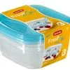 Curver Vershouddoos Fresh&Go Set 0.8L 3x Transparant/Blauw - 15.5x15.5x5.5cm -meubels winkel product 26186