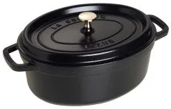 Staub Cocotte Ovaal 33cm Zwart - Gietijzer