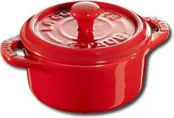 Staub Cocotte Rond 10cm/0.2L Kersenrood - Keramiek