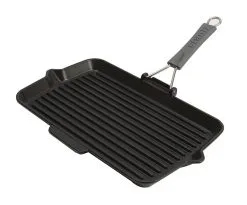 Staub Grillpan Rechthoekig 34x21cm Zwart - Gietijzer