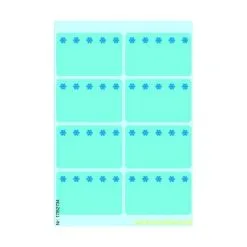 Herma Vario Diepvries Etiketten 26x40mm - Fluo Blauw - IJskristal