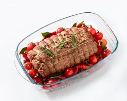 O'Cuisine O Cuisine Ovenschaal Rechthoekig Glas - 37x22 Cm - Met Deksel -meubels winkel product 366337