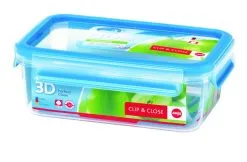 Emsa Voorraaddoos Clip & Close 1L Translucent/Blue - 19.5x13.5x5.7 Cm