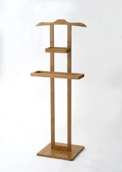 Compactor Home Kledingrek Met Kapstok Bamboo - 44.5x32x115cm