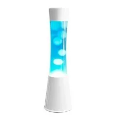 Fisura Lava Lamp Blauw White Base